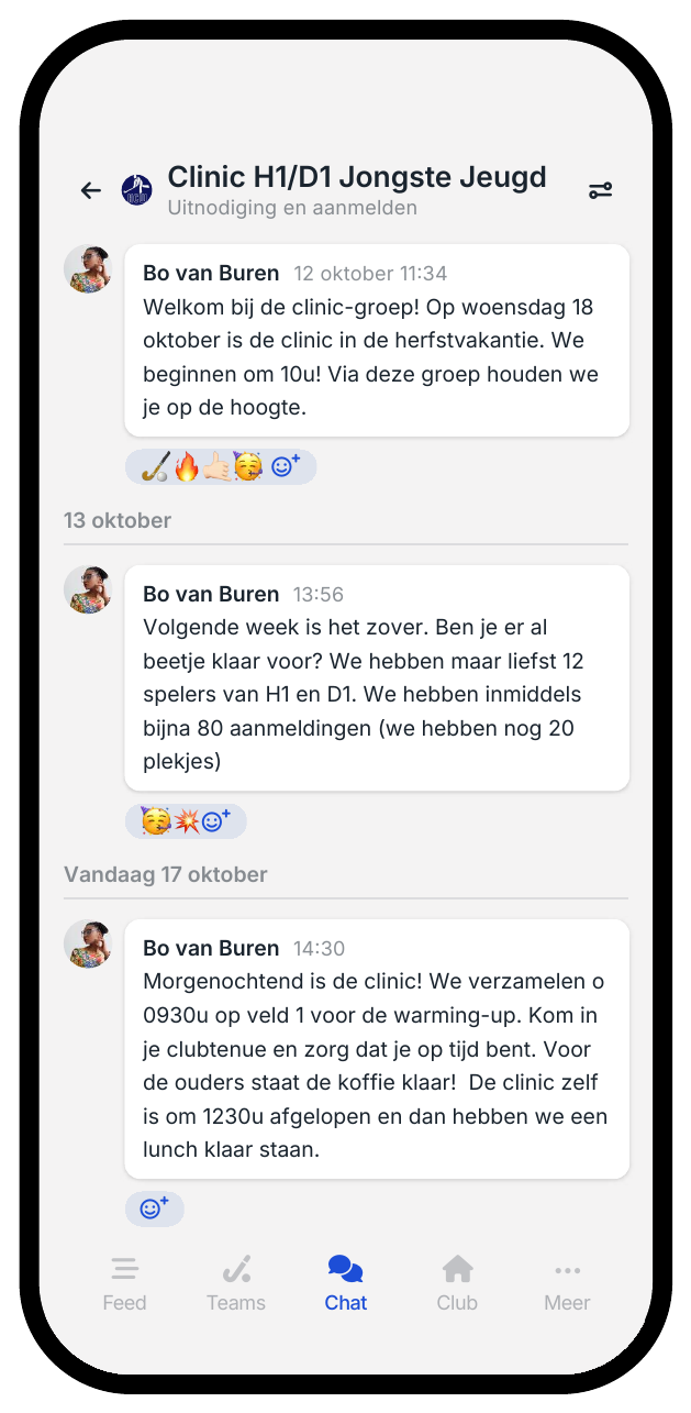 Uitnodiging clinic H1/D1 Jongste Jeugd, stap 2