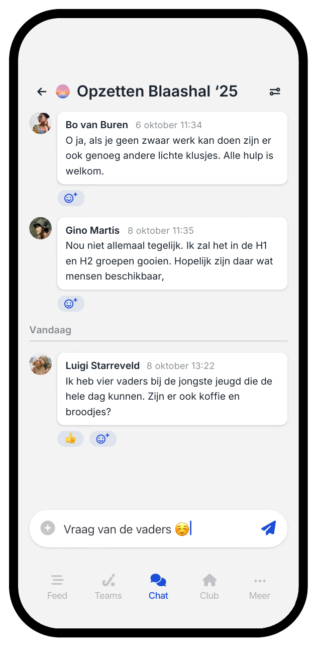 Groep Opzetten Blaashal '25
